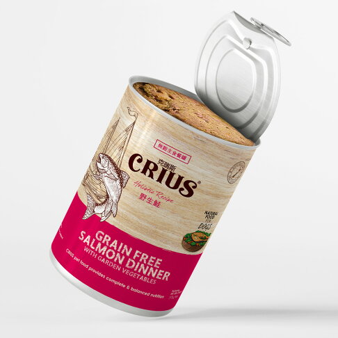 【CRIUS 克瑞斯】全齡犬罐 天然紐西蘭 低敏無穀 單一純肉 主食罐 野生鮭 375G 3