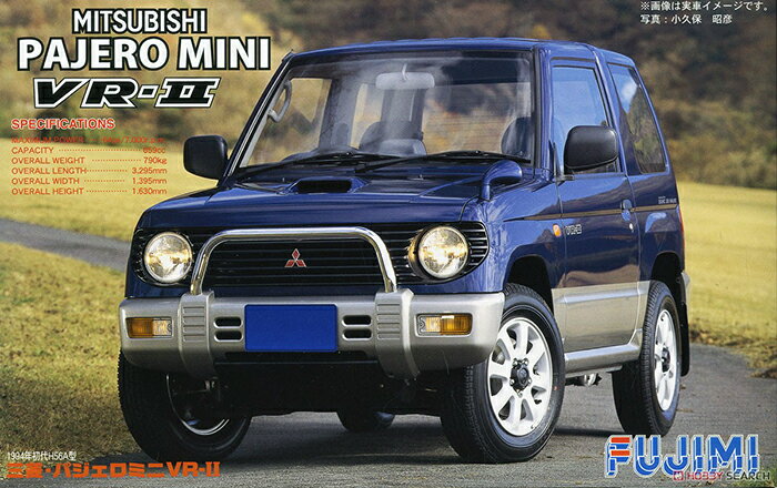 富士美 1/24 拼裝車模型三菱帕杰羅 Pajero Mini VRII 1994 04625