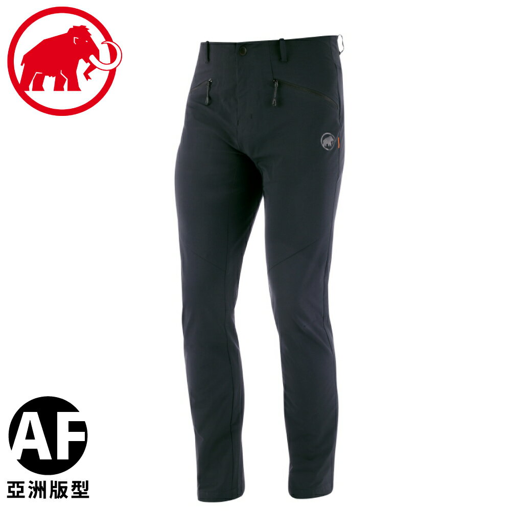 【MAMMUT 長毛象 男 Yadkin AF 保暖軟殼登山褲《幻影黑》】1021-00161/登山/健行褲