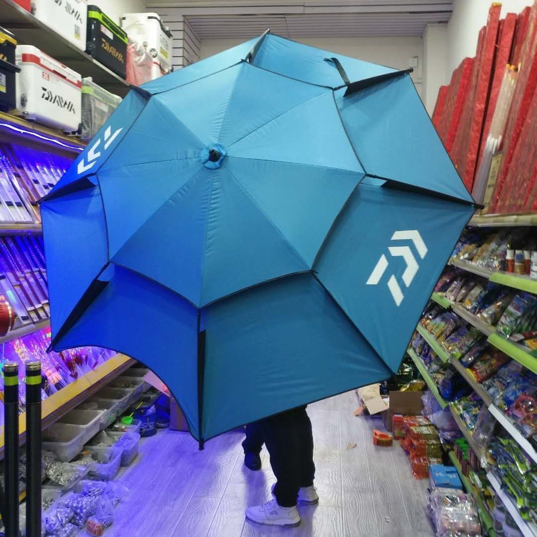釣魚傘遮陽黑膠戶外萬向防雨地插垂釣傘 防雨防紫外線0透光