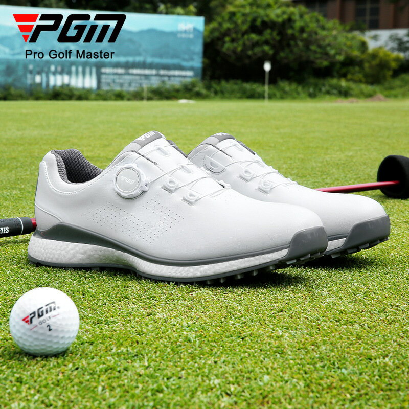 PGM高爾夫球鞋男鞋爆米花旋鈕鞋帶運動鞋golf透氣鞋子休閑鞋