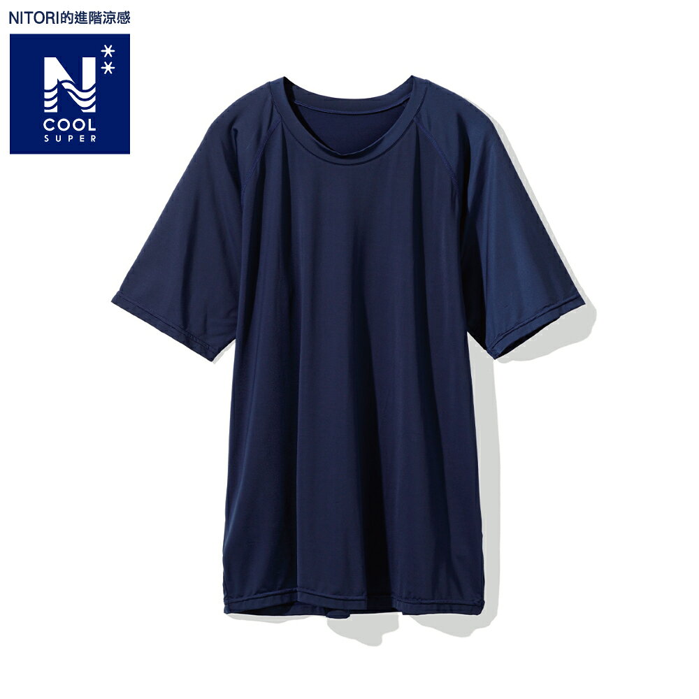 接觸涼感 男士拉克蘭袖T恤 N COOL SP 強冷 NR NV L NITORI宜得利家居