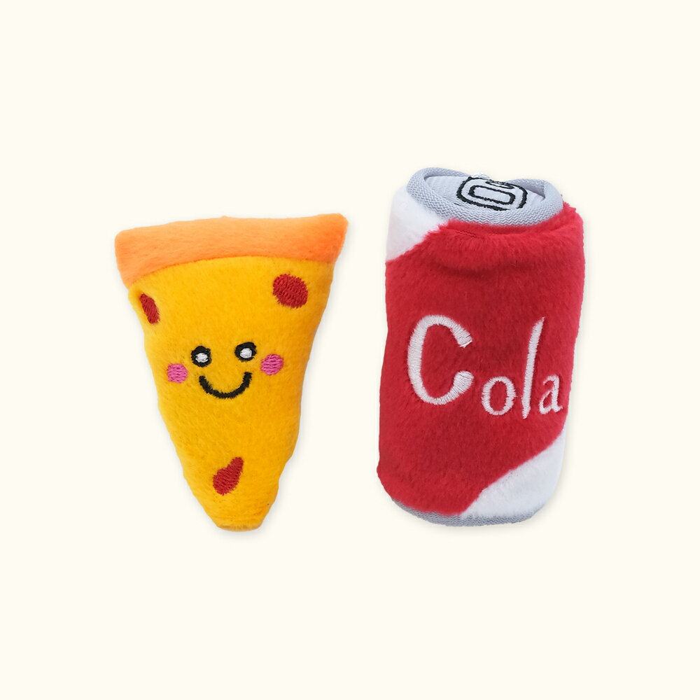【SofyDOG】ZippyPaws 美味喵關係-披薩&可樂 貓草玩具 互動玩具