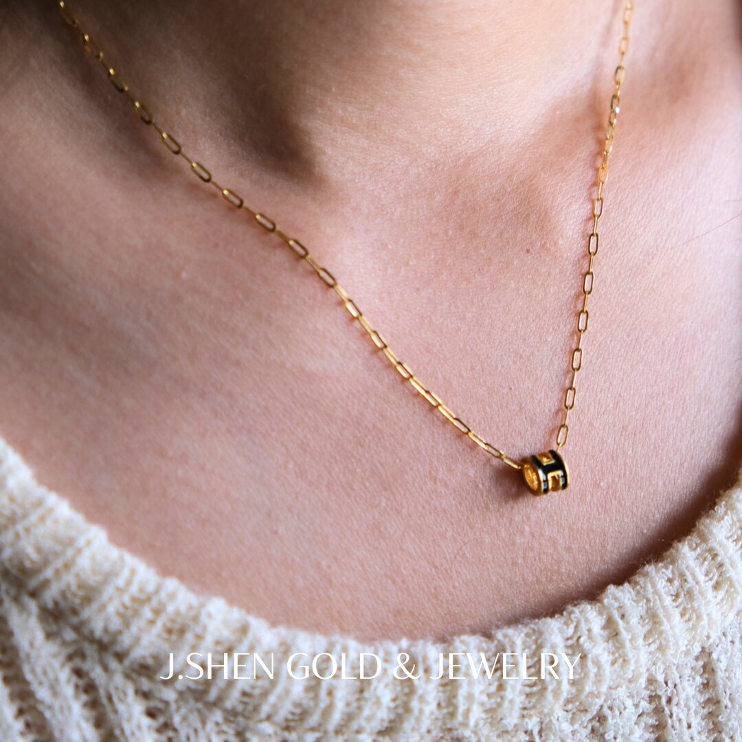 【新品】經典H墜子 經典橘H墜子 經典H造型 mini H墜飾 H項鍊 禮物 H Pendant 1