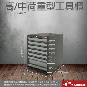 樹德 SHUTER 收納櫃 收納盒 收納箱 工具 零件 五金 HDC重型工具櫃 HDC-0771