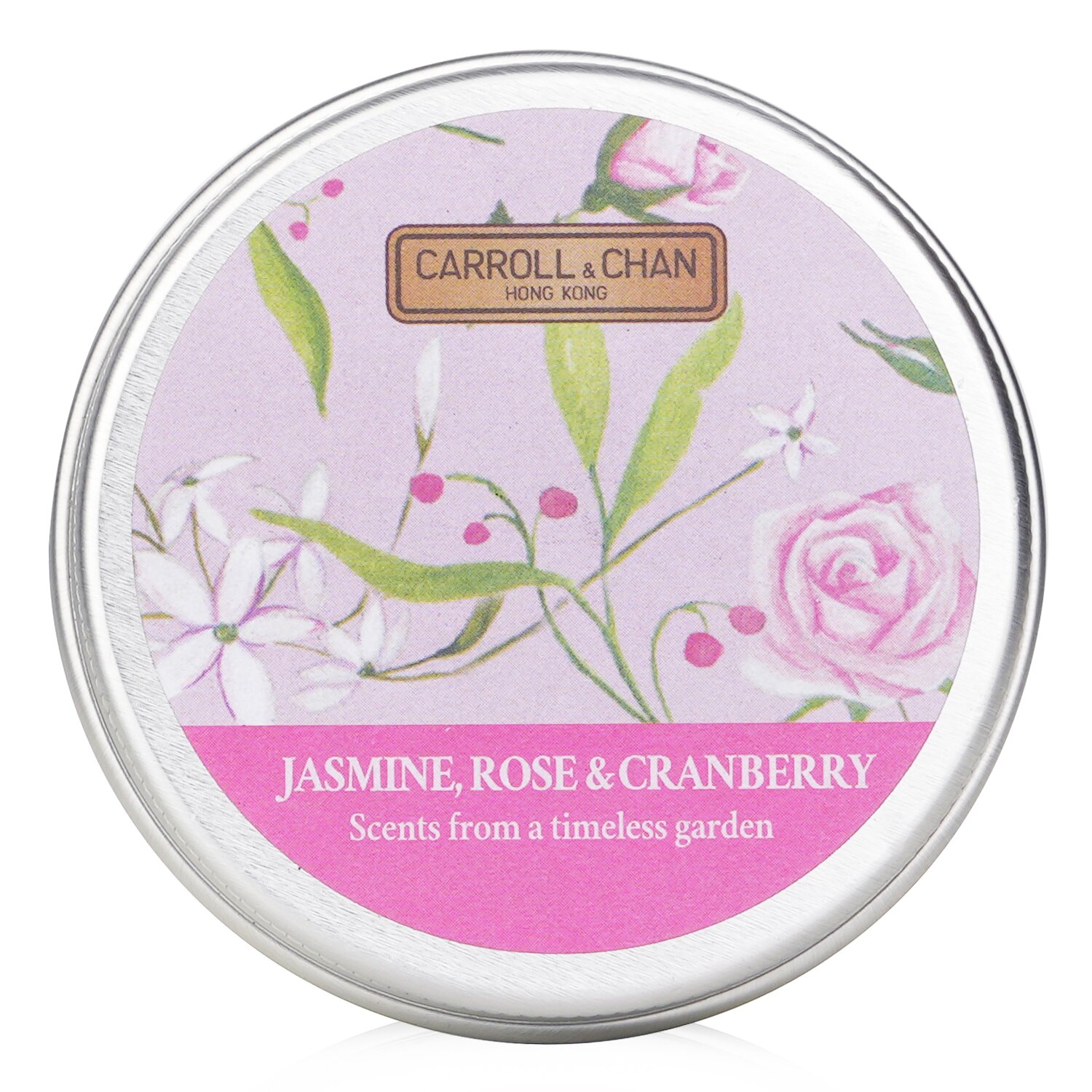 卡羅爾與陳 Carroll & Chan - 100% 蜂蠟迷你罐裝蠟燭 - # Jasmine, Rose & Cranberry