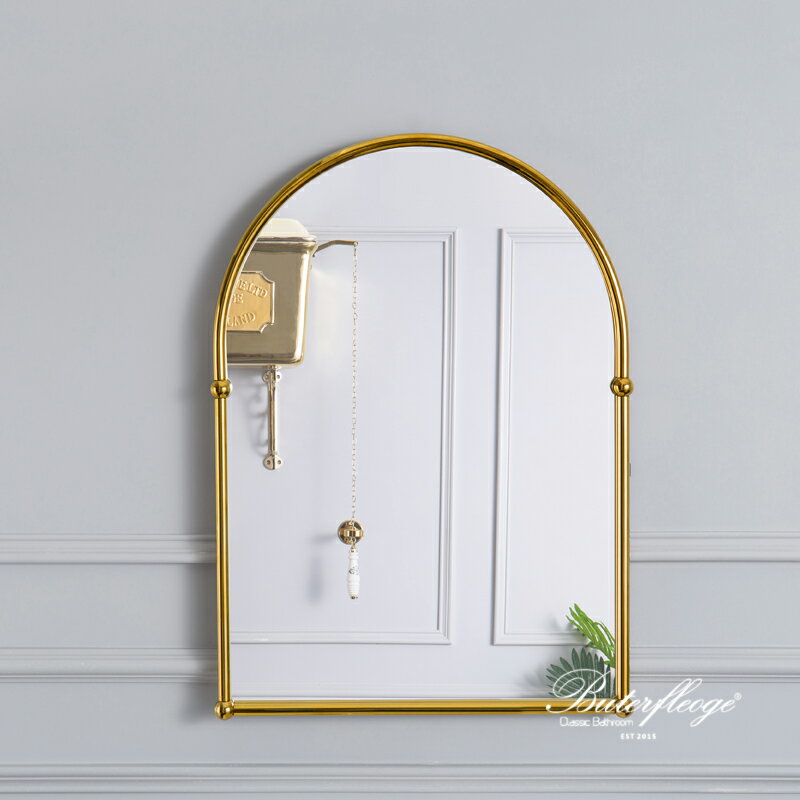 蝶陶新款金屬衛生間梳妝臺鏡復古衛浴鏡黃銅鍍鉻鍍金不生銹北歐 7