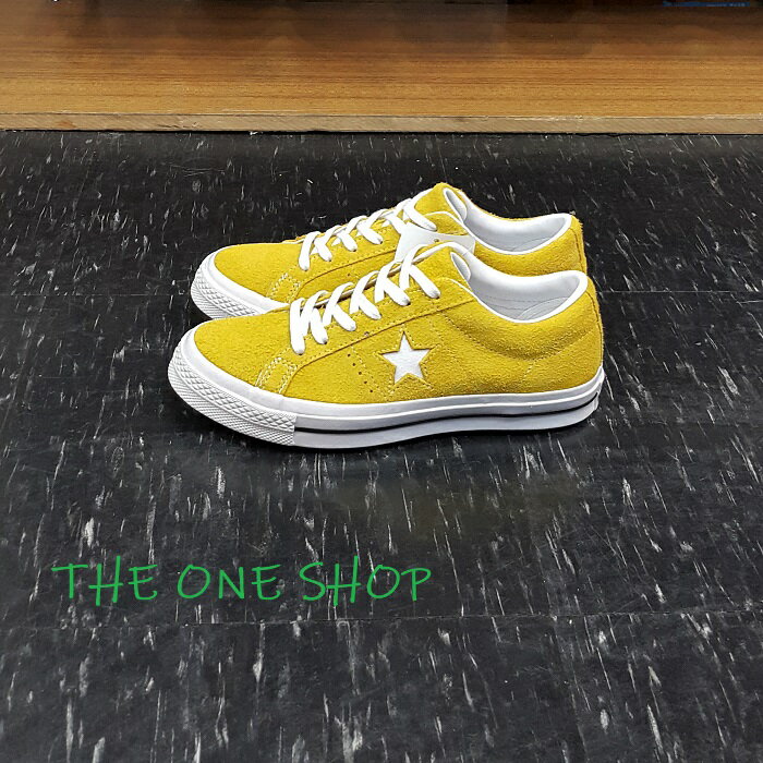 TheOneShop Converse ONE STAR 黃色芥末黃麂皮經典款基本款鞋墊星星