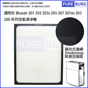 適用Blueair 200系列 201 203 Slim 205 270e Slim 280i 303空氣清淨機高效HEPA替換用濾網濾心耗材