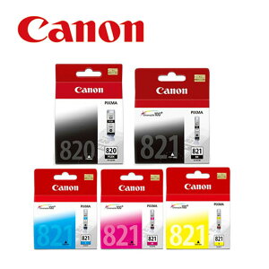CANON PGI-820BK+CLI-821BK/C/M/Y 原廠墨水組合(2黑3彩)