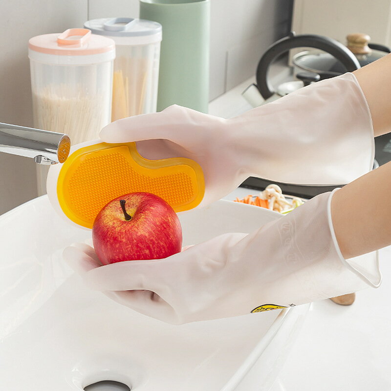 廚房清潔魔術刷洗碗手套防滑隔熱硅膠加厚家用刷碗洗菜小黃鴨手套