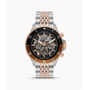 Michael Kors 戰士榮耀美式風格鏤空機械腕錶-半金-MK9046