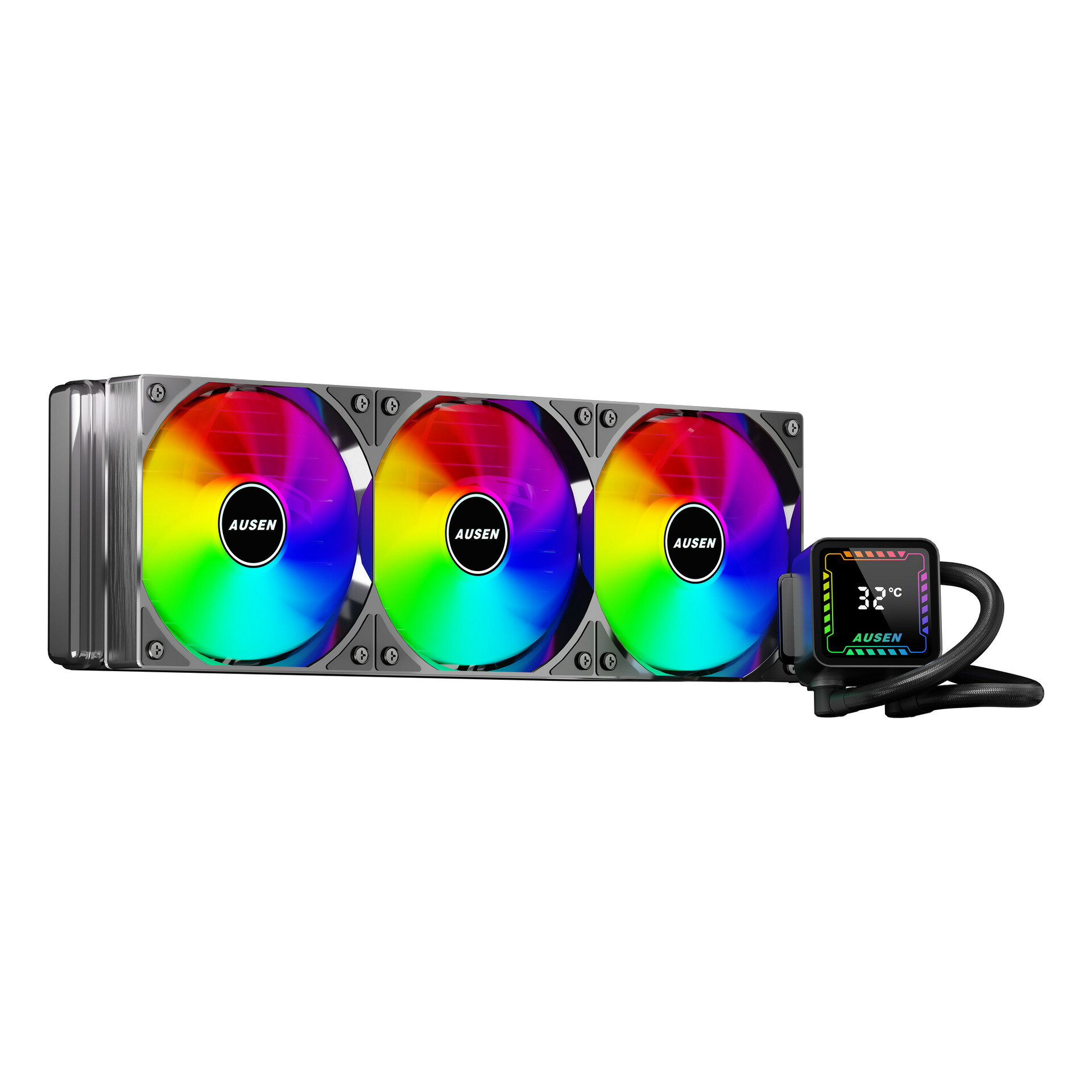 定製GT360 /240 /120一體式水冷散熱器數顯ARGB風扇支持Intel/AMD【北歐家居生活】