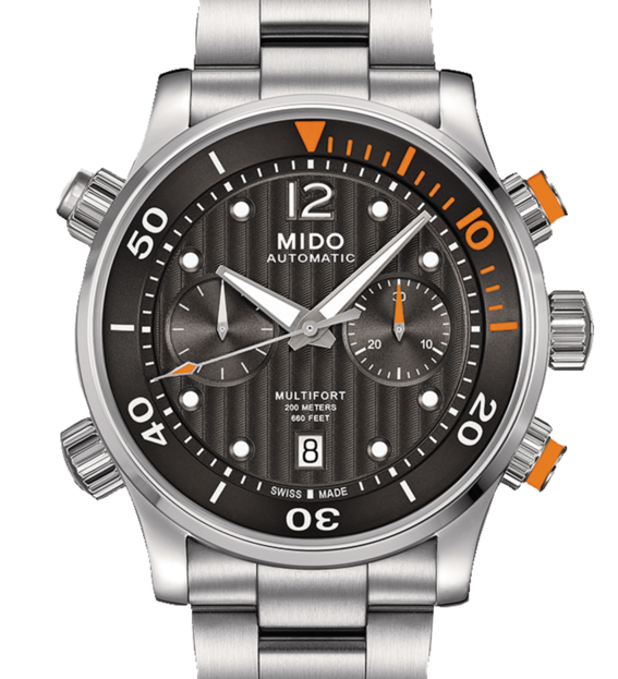 MIDO 美度 M0059141106000 Multifort 先鋒系列60小時動力潛水計時機械手錶 黑 銀 44mm