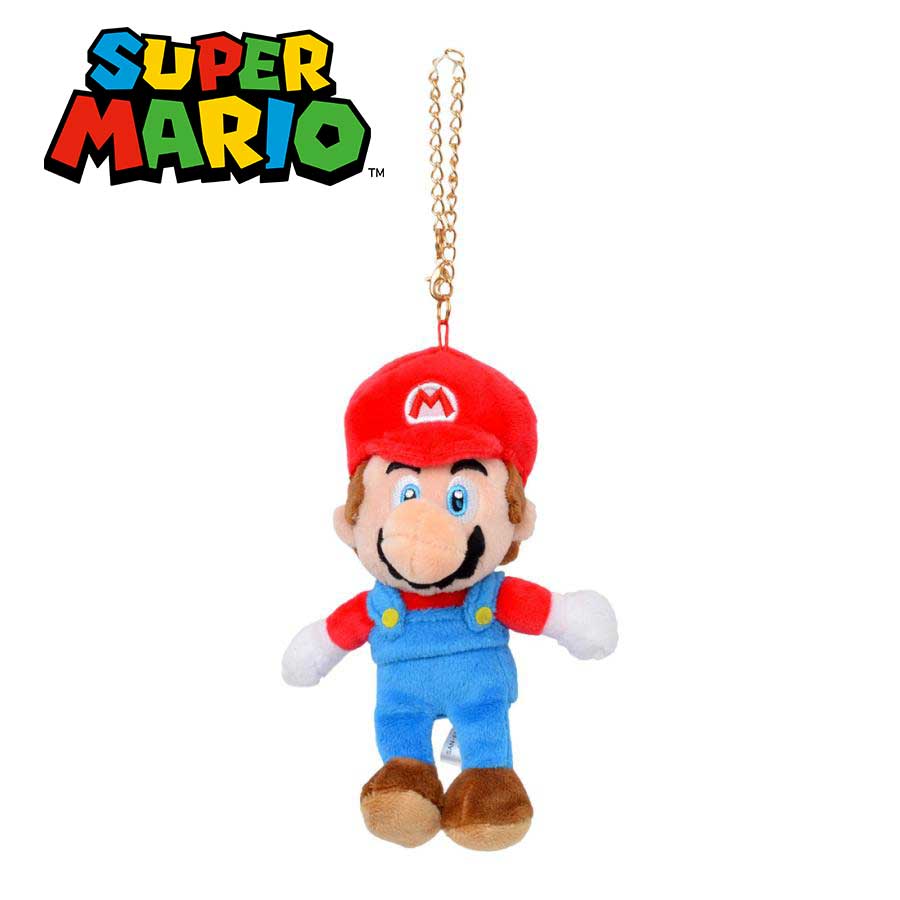 絨毛玩偶吊飾-瑪莉歐 Super Mario 日本進口正版授權