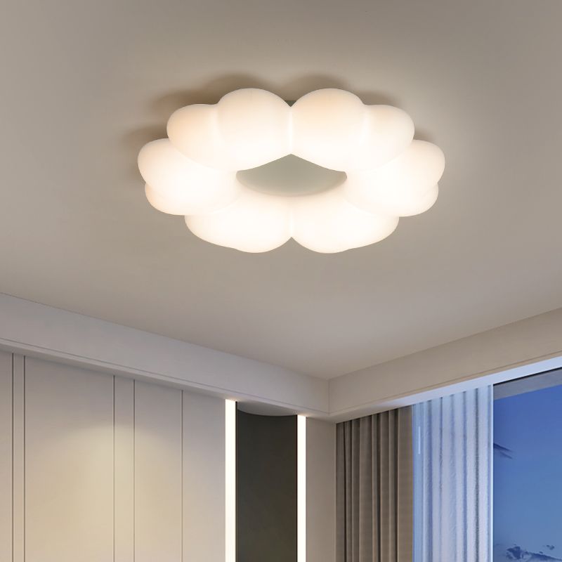 輕奢主臥室吸頂燈簡約現代創意溫馨書房燈北歐奶油風房云朵燈