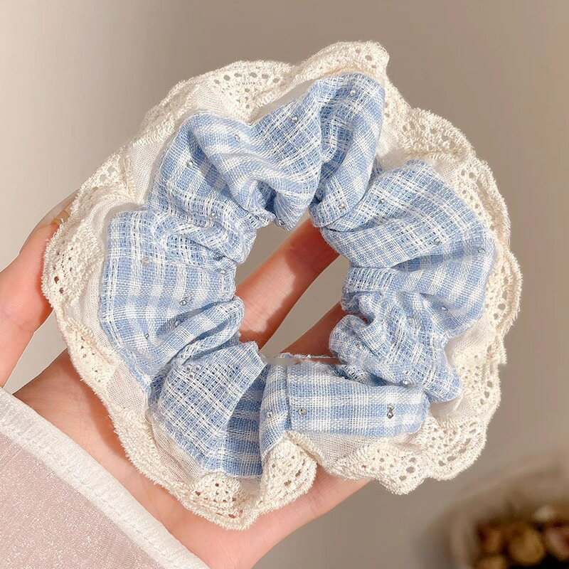 【台灣現貨】時尚配件 髮飾 髮夾 鯊魚夾 大嘴夾 邊夾  法式復古大腸髮圈女高階感緞面韓系皮筋發繩森系頭繩髮飾大號頭飾 0