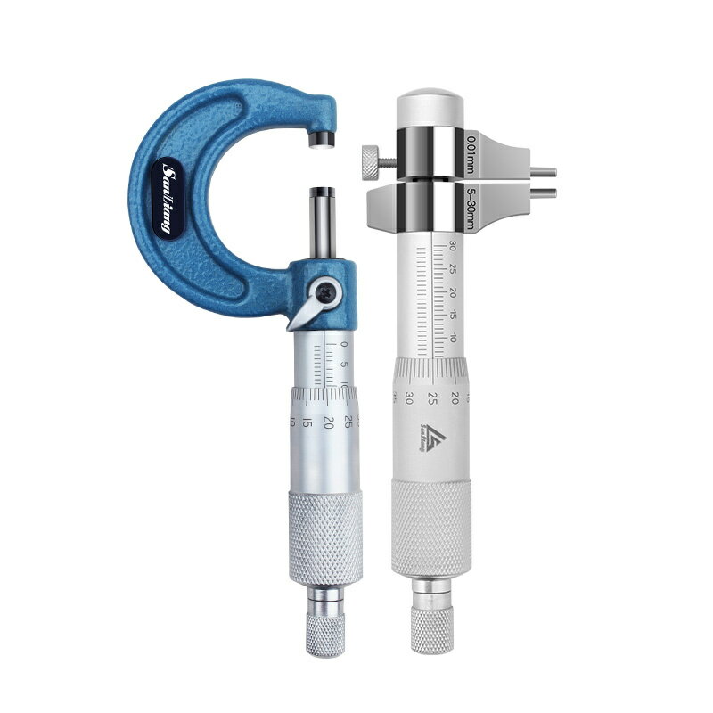 {公司貨 最低價}日本三量外徑千分尺0-25mm內測內徑千分尺高精度螺旋測微器儀5-30 1