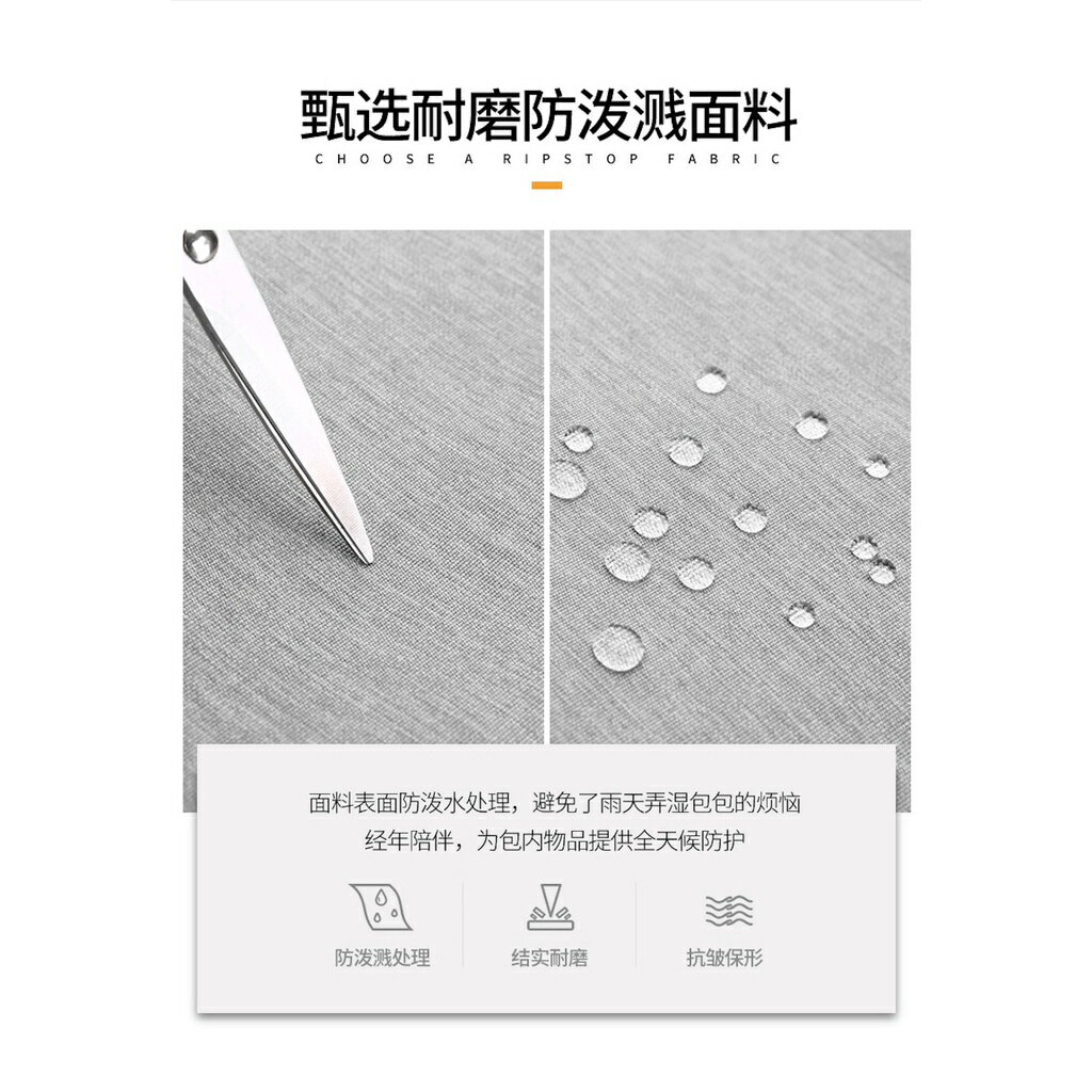 ISONA 防水尼龍布材質雙肩背帶 電腦包 筆電包 後背包 雙肩包 書包 15吋 輕薄 5