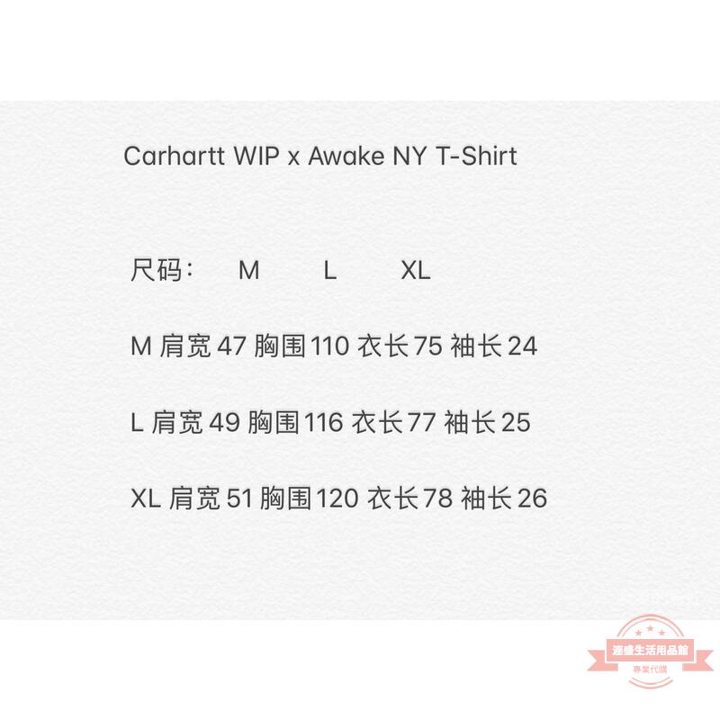 SR-STUDIO】Carhartt WIP x Awake NY 卡哈特圓領聯名短袖男T恤日系| 連