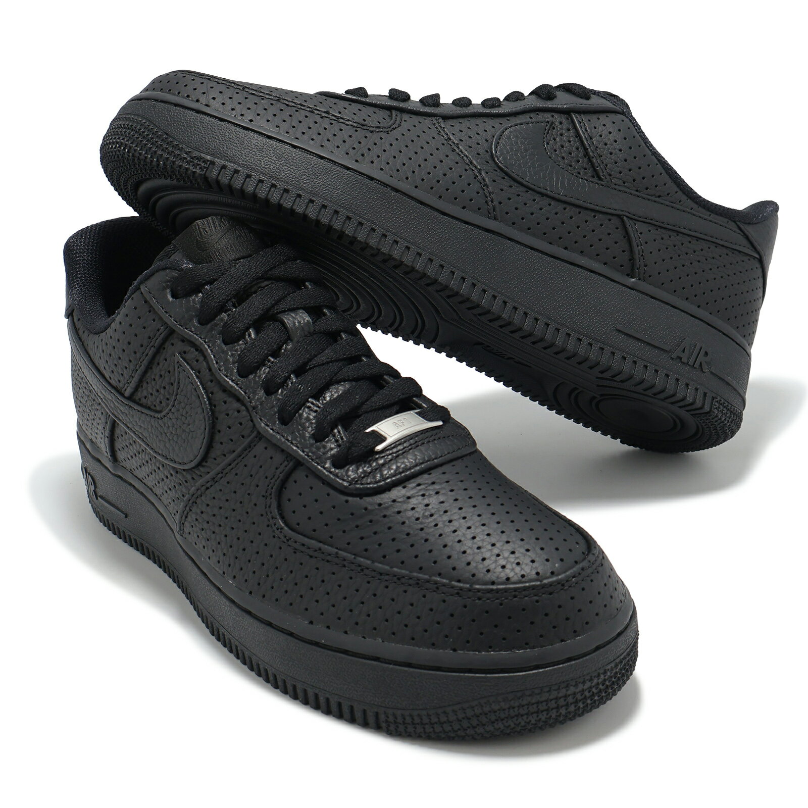 Nike 休閒鞋 Air Force 1 SP 男鞋 黑 全黑 AF1 沖孔皮革 HF8189-001 6