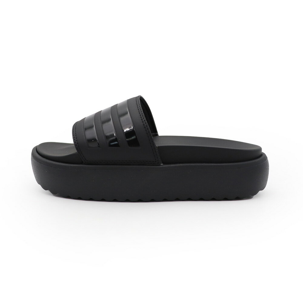 Adidas Adilette Platform 黑色 厚底 輕量 休閒 運動 拖鞋 女款 H8276 (HQ6179)