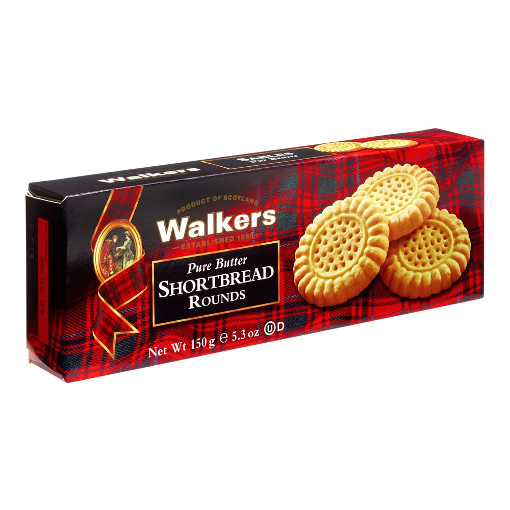 英國 Walkers 蘇格蘭皇家圓形奶油餅乾150g/盒