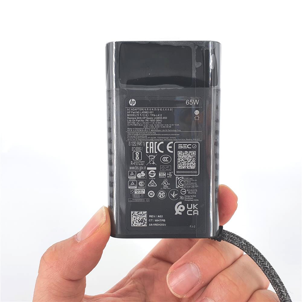 Alimentatore Originale HP 45W Per Notebook X2 10-P018WM, 10-P020NR E Chromebook