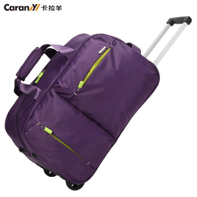 卡拉羊拉桿包旅行包男女行李包輕便時尚大容量登機箱包手提旅行袋【年終特惠】