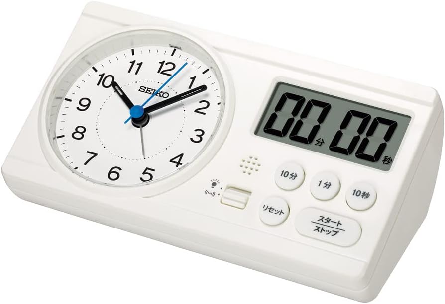 [4東京直購] Seiko Clock BC418W 學習型 鬧鐘 計時 倒數 時鐘 60×160×88mm 新款取代 BC408W