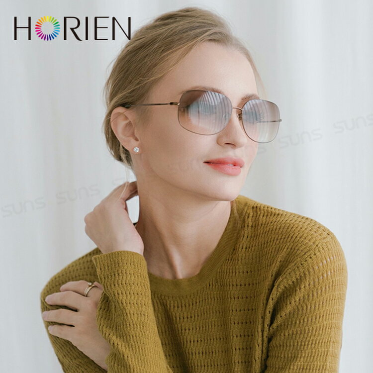 HORIEN海儷恩 細緻質感方框太陽眼鏡 抗UV400 (HN 21206 B01) 4