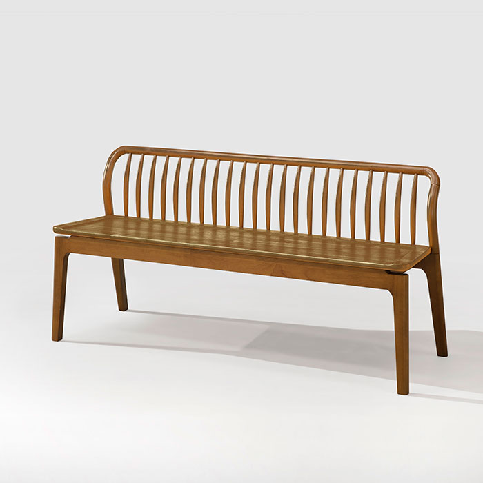 歐森鄉村風全實木三人位長椅凳 會議椅 咖啡椅 書桌椅【myhome8居家無限】★APP下單享點數4% 1