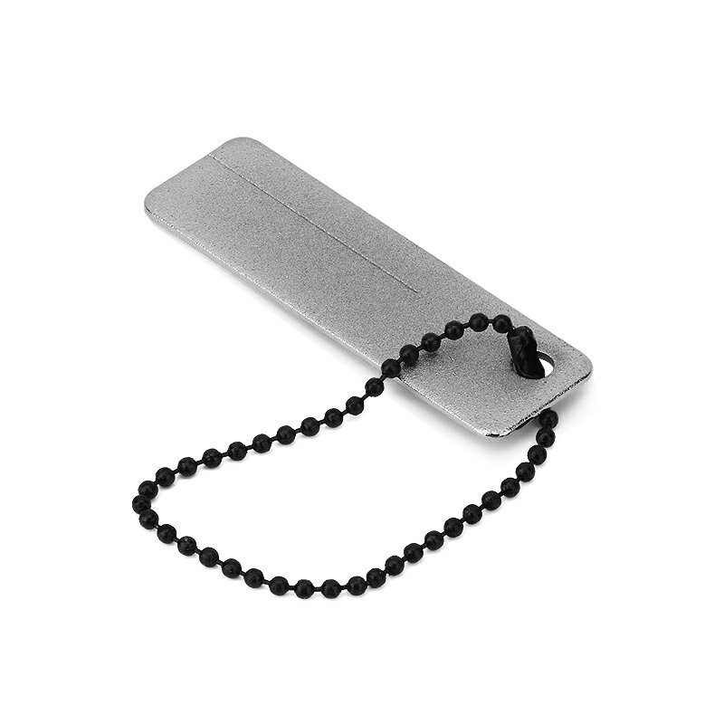 萊珍斯創意薄款磨刀器金剛石魚鉤挫磨刀石片戶外便攜可掛鑰匙扣 2