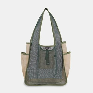 murmur A4購物袋 網狀-綠米 超輕便購物袋 環保袋 肩背袋超輕便摺疊收納袋