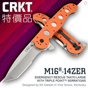 【【蘋果戶外】】CRKT 特價品 M16-14ZER 折刀 折疊刀 擊破器 公司貨