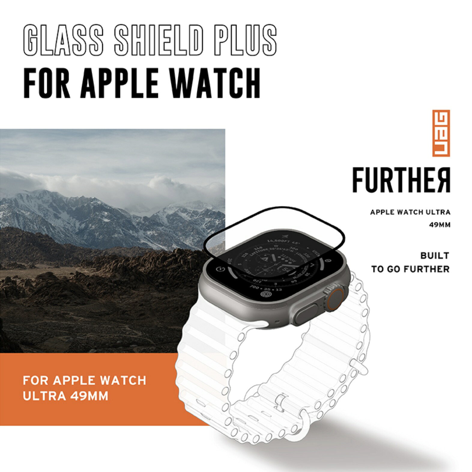 UAG Apple Watch Ultra 49mm 49 mm  鋼化 9H 玻璃貼 螢幕貼 保護貼 4
