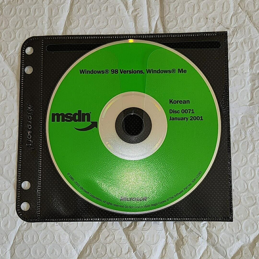 MSDN 韓文版 Windows 98 Windows Me 光碟 復古懷舊 電腦收藏 正常讀取 絕【微軟批發零售】