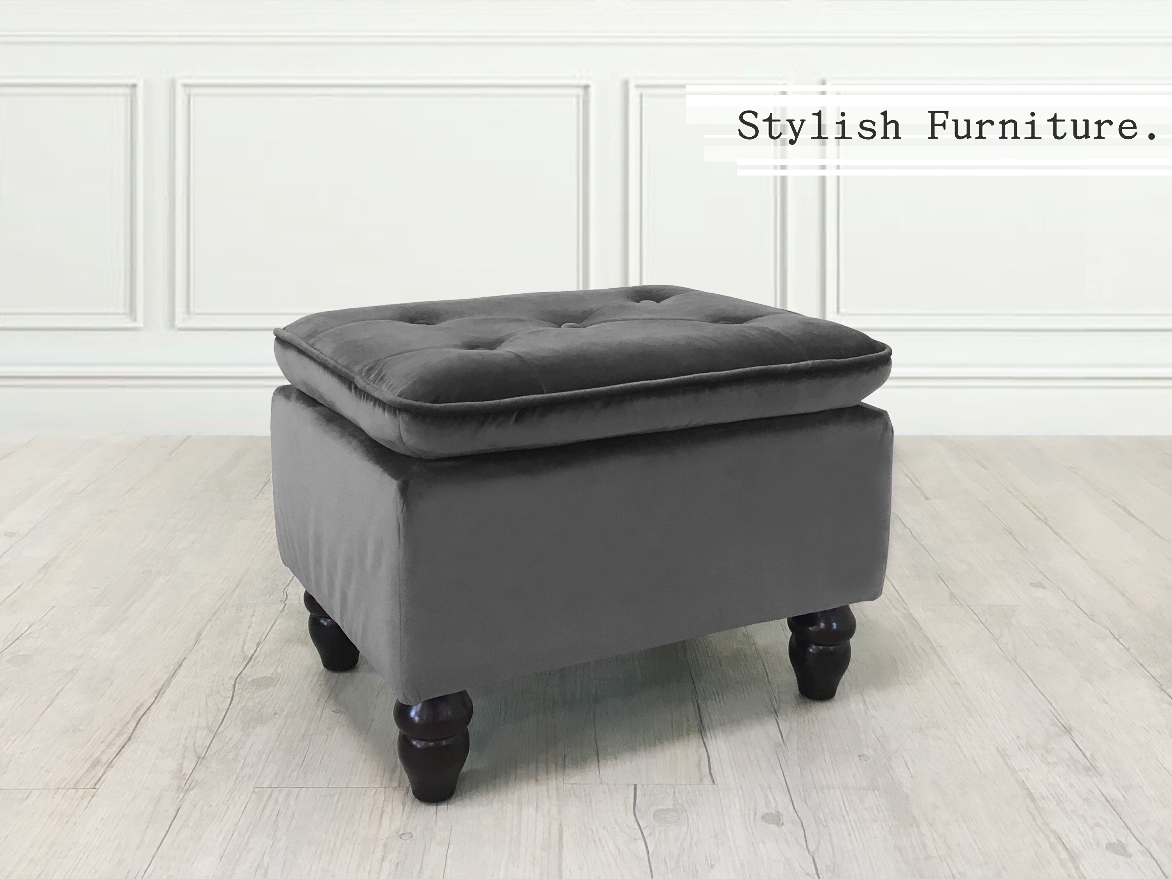 《炫彩》 方凳 香檳色 卡其色 矮凳 椅凳 穿鞋椅 化妝椅 腳凳 絨布 沙發腳椅 非 H&D ikea 宜家  【新生活家具】 4