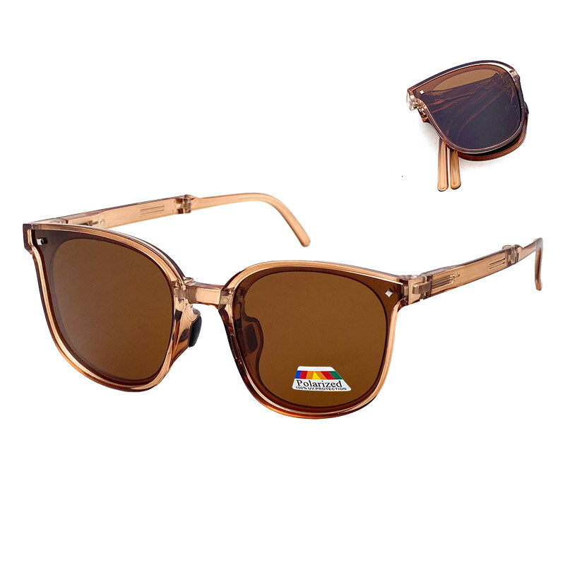 【新品】折疊墨鏡 韓國明星款偏光墨鏡 大框時尚墨鏡 黑灰色 男女適用 偏光摺疊太陽眼鏡 防眩光 抗UV400 0