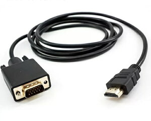 HDMI轉VGA 轉接線 1.8M長 / HDMI 公 TO VGA 公 轉換線(含稅)【佑齊企業 iCmore】