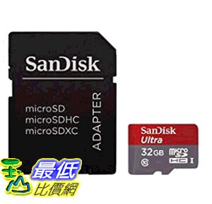 [8美國直購] SanDisk 記憶卡 ULTRA 32 GB uhi-i / CLASS 10 Micro SDHC 速度48 MB / S adapter- sdsdquan-032g-g4 a ( 5個裝 )
