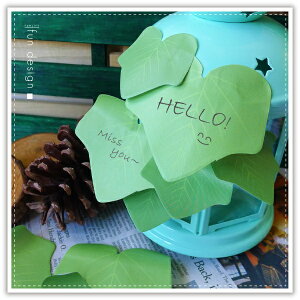 韓系樹葉便利貼 森林系樹葉便條紙 葉子 標籤貼 MEMO N次貼 留言本 書籤 客製化印字