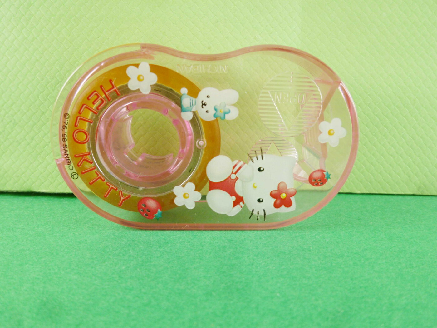 【震撼精品百貨】Hello Kitty 凱蒂貓 頭型膠台-粉草莓 震撼日式精品百貨