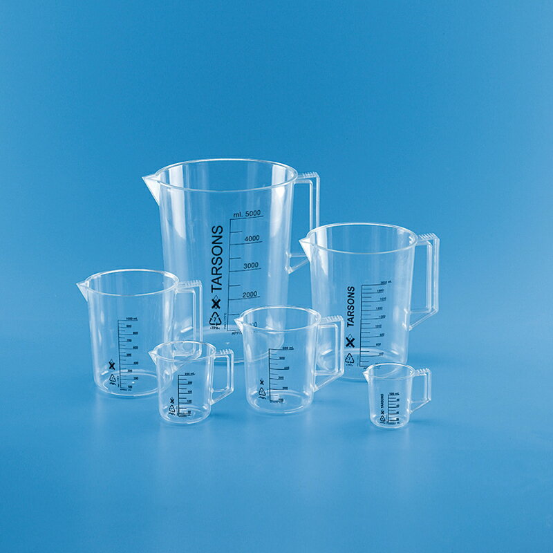 《Tarsons》有柄燒杯 PMP Beaker with Handle ,PMP