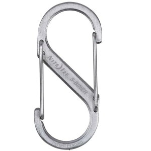NITE IZE S-Biner S型不鏽鋼雙面扣環/8字扣 4號 SB4-03-11 銀