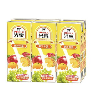 光泉 牛乳-果汁(200ml*6包/組) [大買家]