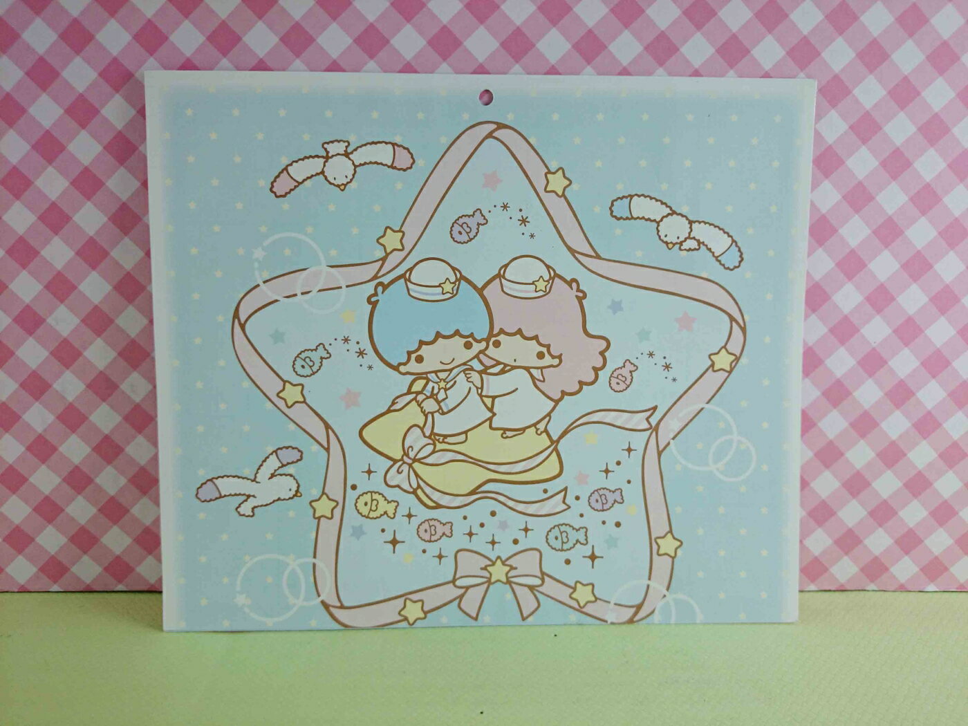 【震撼精品百貨】Little Twin Stars KiKi&LaLa 雙子星小天使 卡片-海軍造型 震撼日式精品百貨
