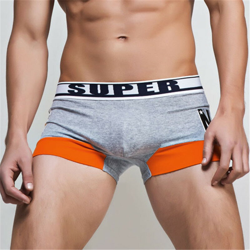 特價superbody男士性感低腰平角內褲純棉平角褲兩件包郵