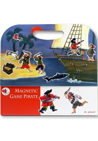 比利時 Egmont Toys 艾格蒙繪本風遊戲磁貼書：海盜船冒險故事 | 拾書所