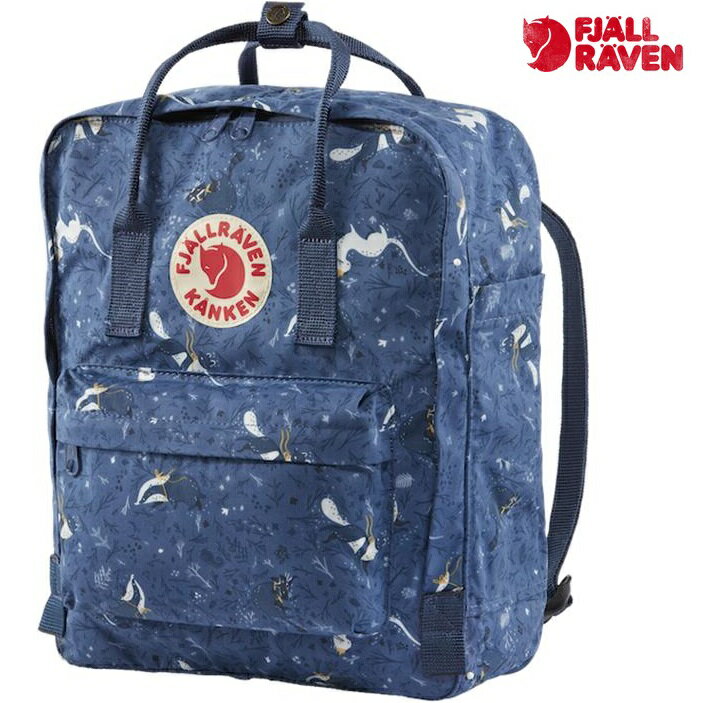 Fjallraven 小狐狸 Kanken Art 瑞典書包/空肯包 藝術家特別版 23610 975 寓言藍